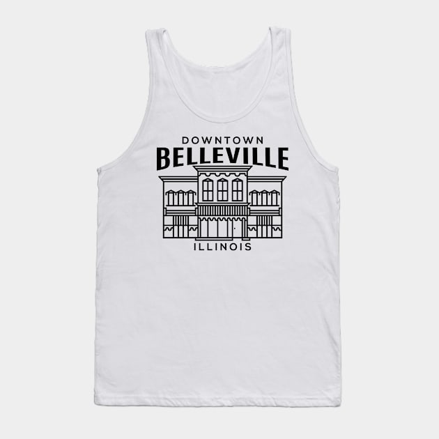 Downtown Belleville IL Tank Top by HalpinDesign